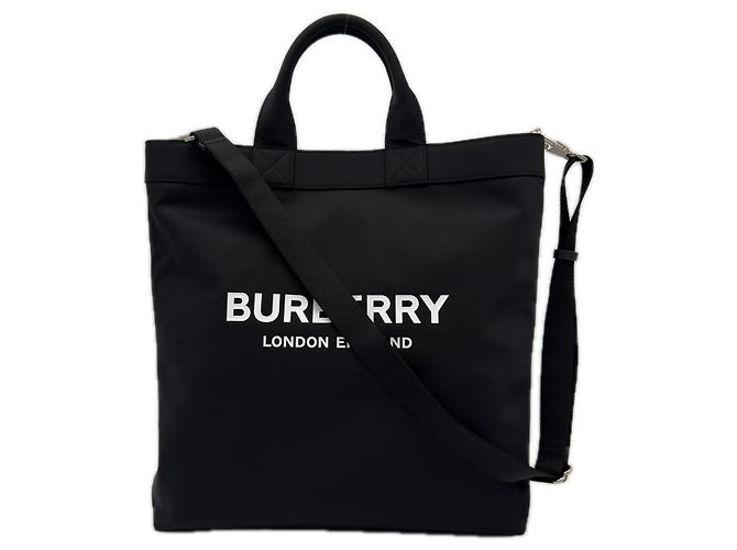 Sac cabas Burberry Nylon Artier Noir Blanc