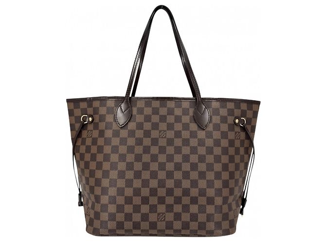Borsa Tote Louis Vuitton Neverfull MM Marrone