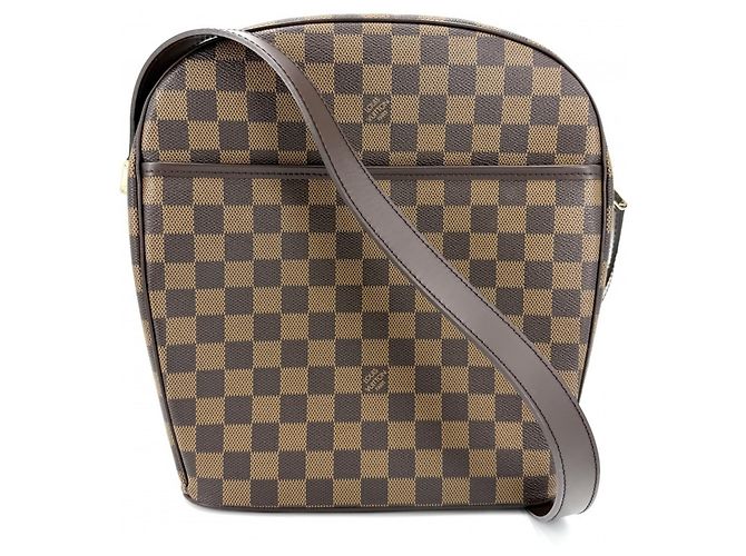 Bolsa de Ombro Louis Vuitton Damier Ipanema GM Marrom