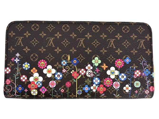 Cartera Zippy Monogram Louis Vuitton Castaño Multicolor Monograma