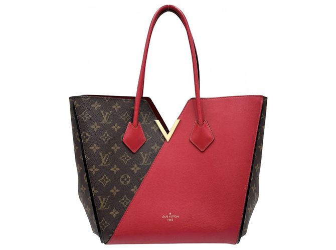 Sac cabas Louis Vuitton Monogram Kimono MM Marron Rouge Fuschia Monogramme