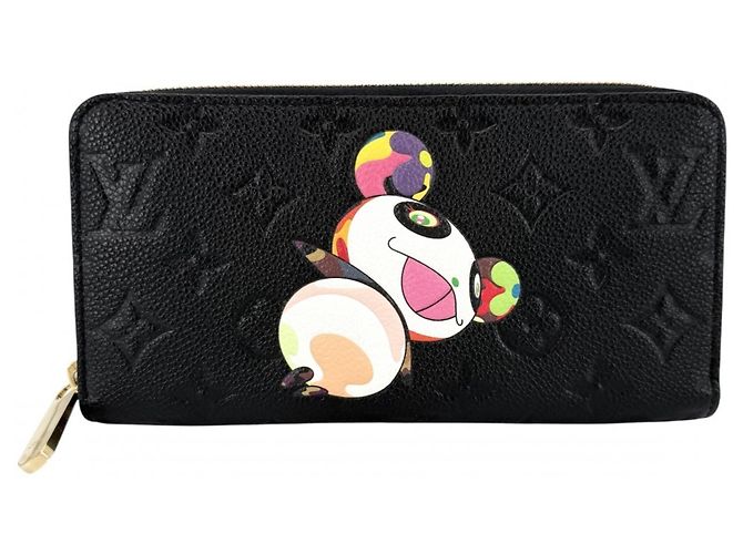 Portafoglio lungo da donna Louis Vuitton in Monogram Empreinte Nero Multicolore