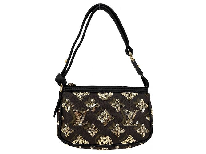 Louis Vuitton Monogram Eclipse Handtasche Braun Schwarz