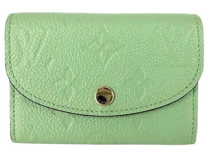 Cartera de doble pliegue Louis Vuitton para mujer en verde