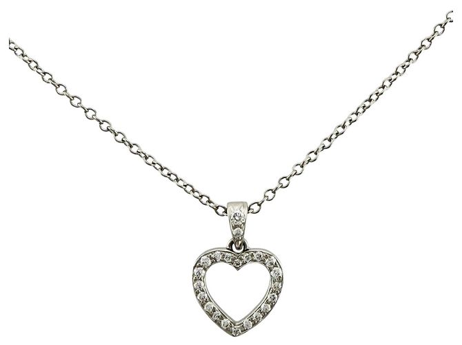 Tiffany & Co Tiffany Metro Heart Halskette Silber