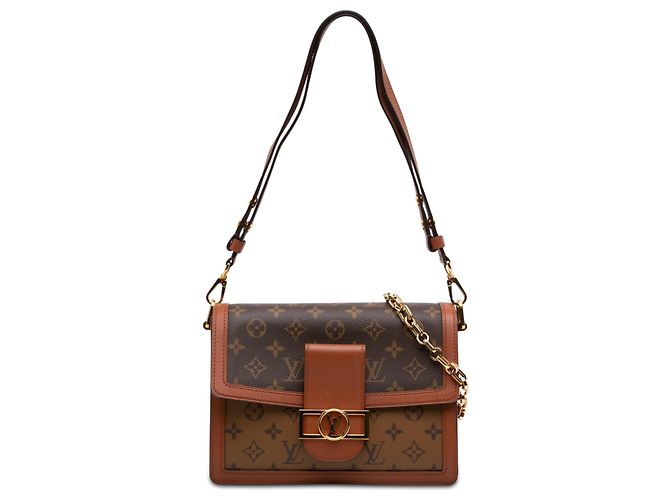 Louis Vuitton Marrone Monogram Reverse Dauphine MM