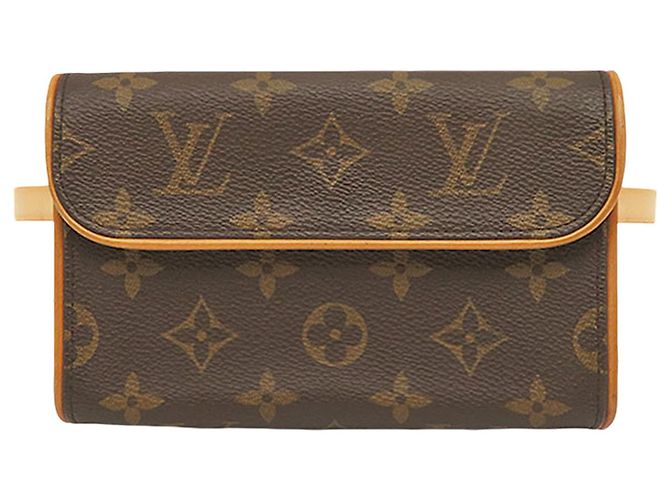Pochette Florentine Louis Vuitton Marrone Monogram