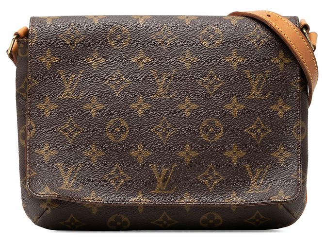 Louis Vuitton Brown Monogram Musette Tango Short Strap