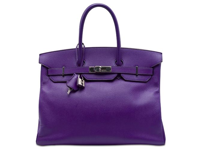 Hermès Purple Epsom Birkin Retourne 35 Violet