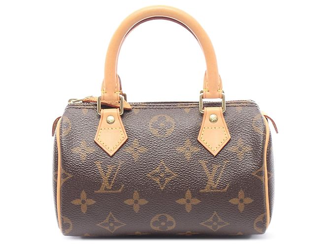 Louis Vuitton Brown Monogram Mini Speedy HL Marron