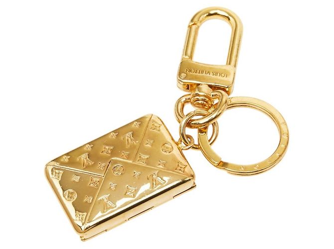 Louis Vuitton Porte Clés Love Note Envelope Keychain Golden