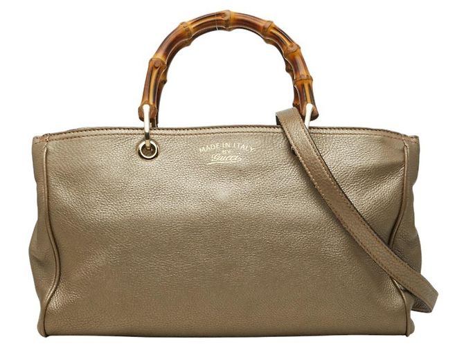Bolsa de Mão Gucci Bamboo Bolsa de Ombro
