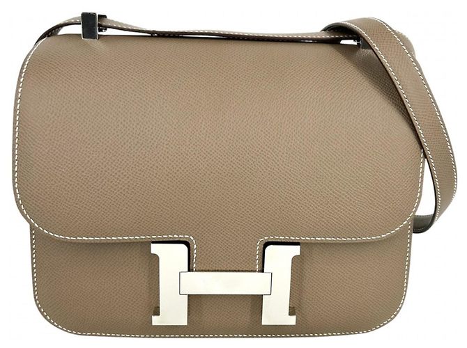 Hermès Sac à épaule Hermes Constance 24 Taupe