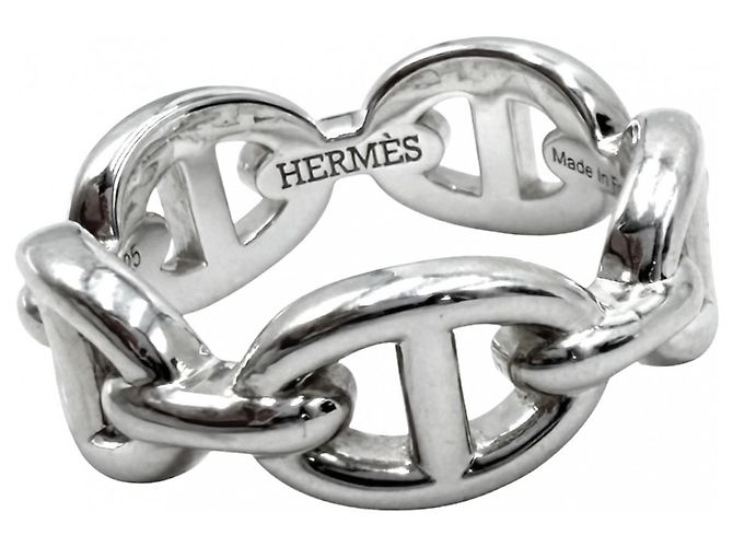 Hermès Hermes Chaine d'Ancre Enchainée Silberring