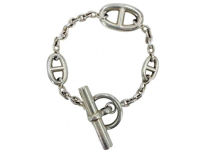 Hermès Pulsera Hermes Chaine d'Ancre Farandole ST en plata
