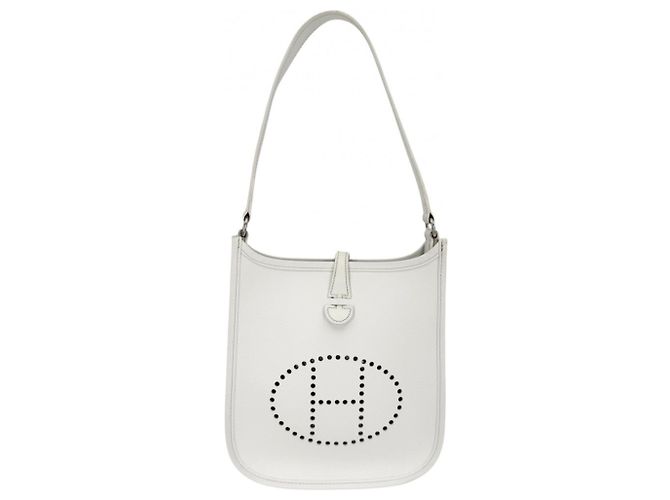 Hermès Bolsa de ombro curta Hermes Evelyne 16 TPM Branco