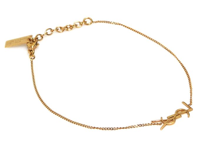 Bracciale Charm Saint Laurent D'oro Bronzo