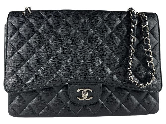 Timeless Borsa a Spalla Chanel Black Matelassé Nero