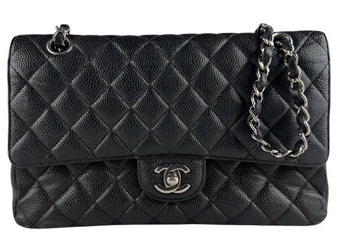 Borsa a Spalla Chanel Matelassé Double Flap Nero