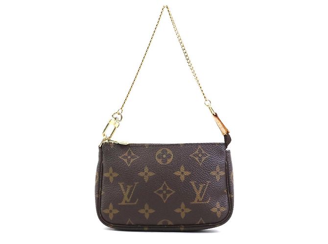 Louis Vuitton Monogram Mini Pochette Accessoires Marron Monogramme