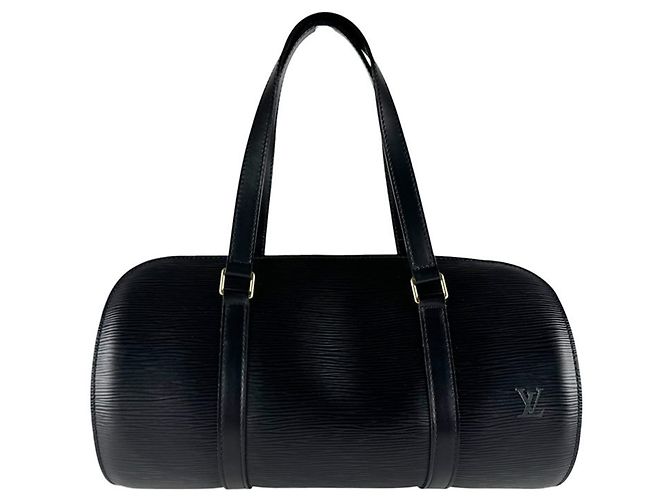 Sac à main Louis Vuitton Epi Soufflot Noir