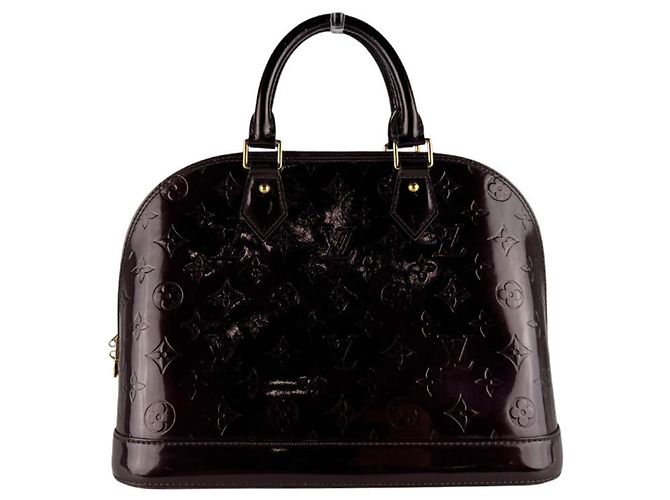 Bolso Louis Vuitton Alma PM Monogram Vernis Amarante Burdeos