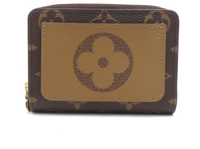 Louis Vuitton Monogram Reverse Bi-fold Wallet Brown