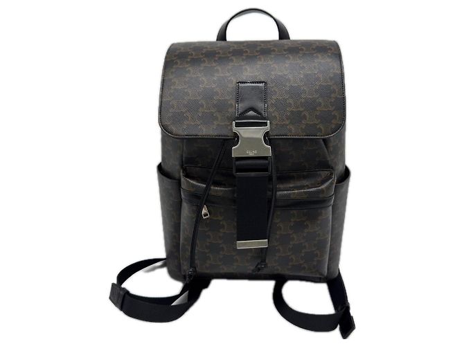 Céline Celine Triomphe Backpack Brown