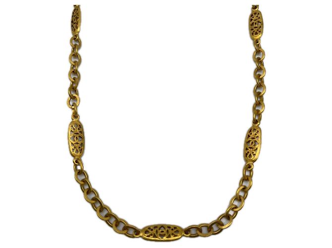 Collana a catena lunga Coco Mark CHANEL D'oro 
