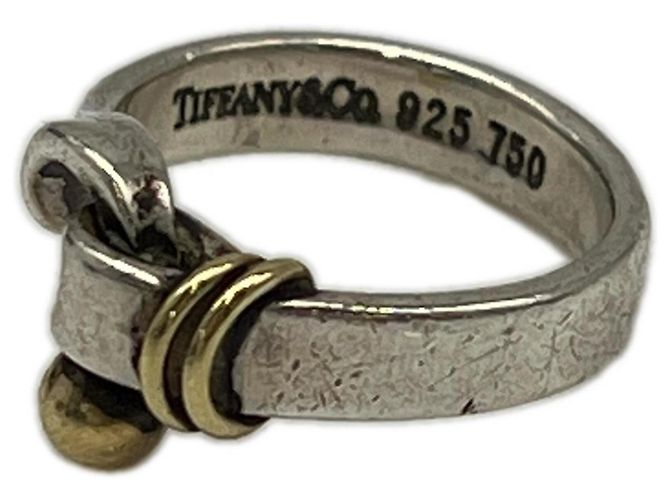 Anillo Hook & Eye de Tiffany & Co. Plata Dorado