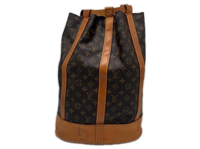 Borsa a tracolla Louis Vuitton Monogram Randonee GM Marrone