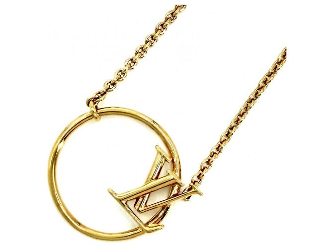 Colar com pingente LV Eclipse Louis Vuitton Dourado