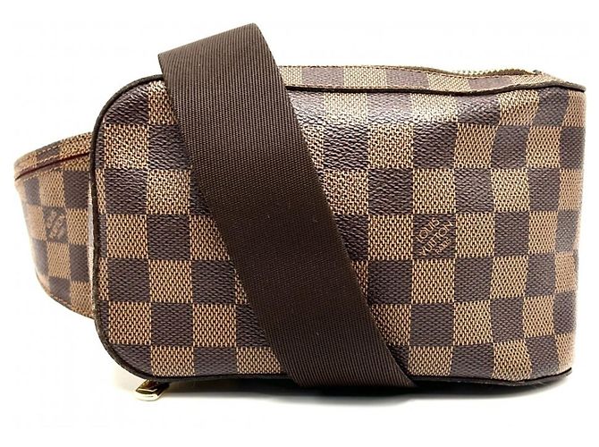 Borsa a tracolla Geronimos da uomo Louis Vuitton Marrone