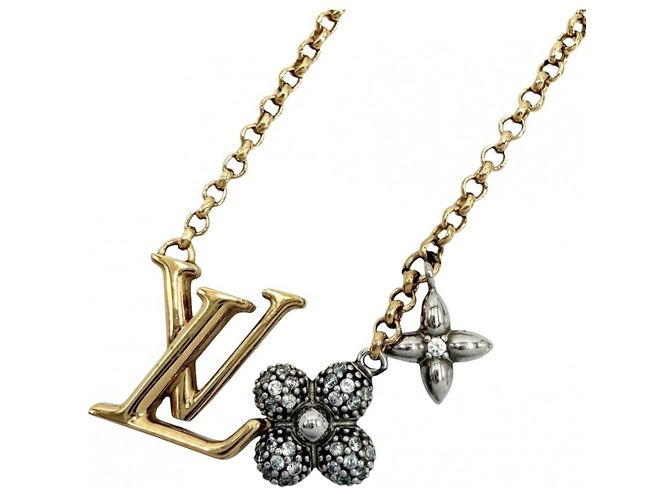Collana da donna Louis Vuitton LV Glam Pendant Argento D'oro