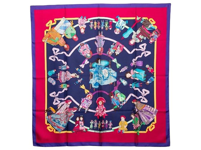 Sciarpa Carré 90 HELLO DOLLY Hermès Multicolore Porpora