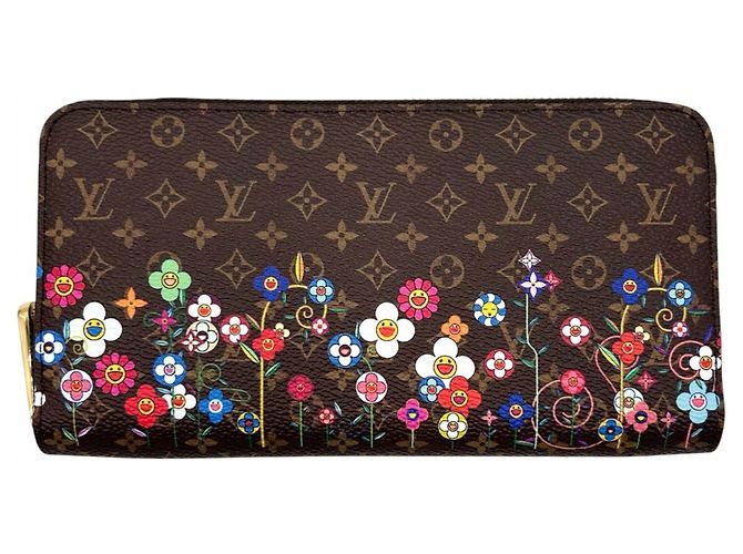 Zippy Cartera larga Monogram para mujer Louis Vuitton Castaño