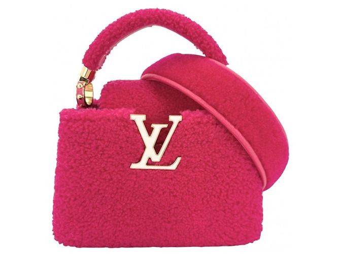 Borsa mini Capucines da donna Louis Vuitton Rosa