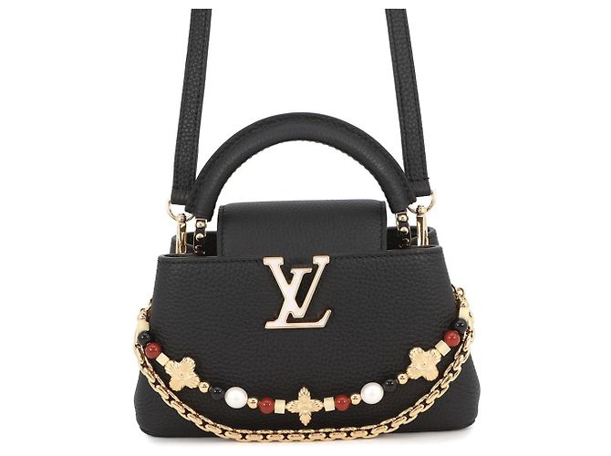 Borsa Louis Vuitton Capucines EW MINI Nero