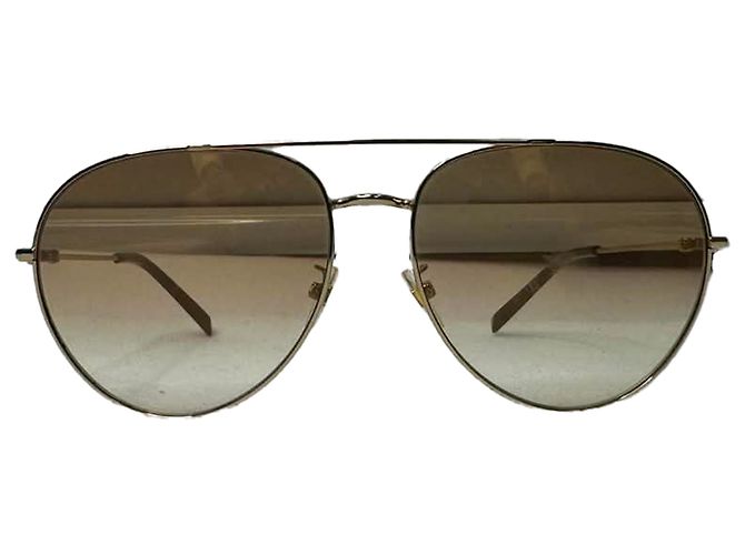 Gafas de sol Aviator Givenchy en metal marrón Castaño Roja