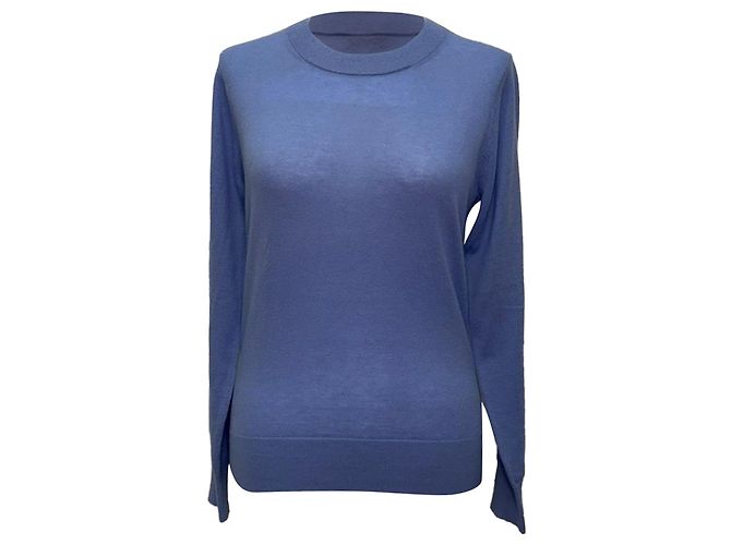 Zimmermann Strickpullover mit Rundhalsausschnitt in Navy Blau aus Navy Blau Kaschmir Marineblau 