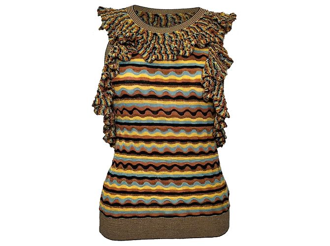 Top Sadie di Ulla Johnson in seta multicolore