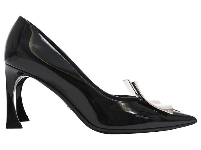 Stilettos LaParisienne de Christian Dior en charol negro