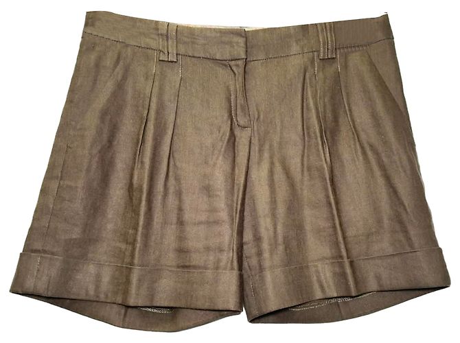 Short Joseph en lin marron