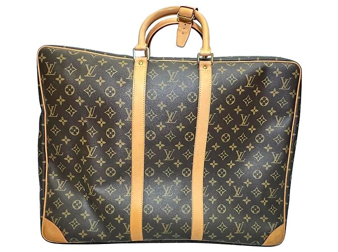 Louis Vuitton Monogram Sirius 55 Koffer aus braunem Canvas Python drucken