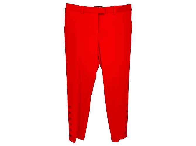 Altuzarra gerade Hose aus rotem Triacetat