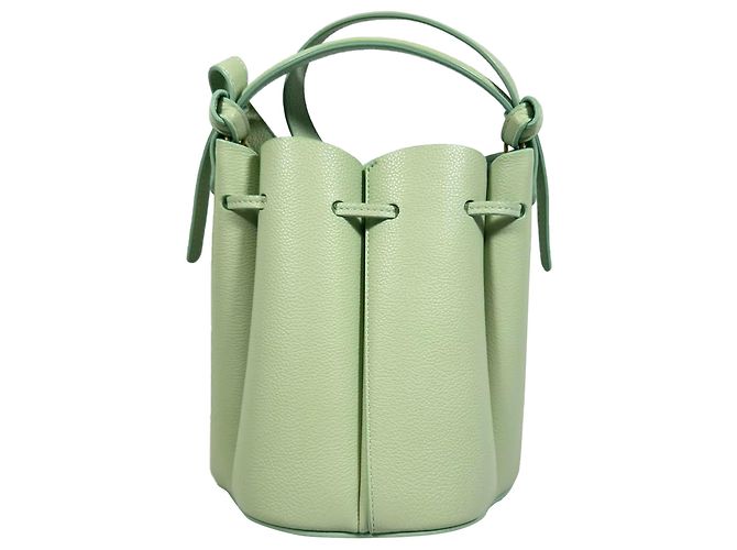 Polène Mini bolsa Numero Huit da Polene em couro verde