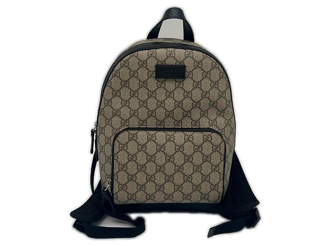 Gucci GG Supreme Canvas Small Backpack Brown