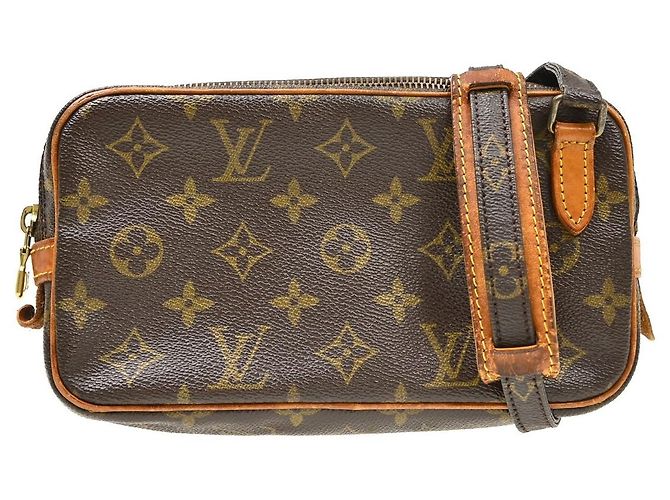 Louis Vuitton Pochette Marly Bandouliere Monogram Canvas medium Castaño