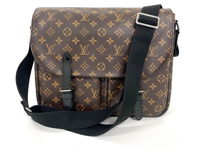 Louis Vuitton Christopher Schultertasche Braun Monogramm