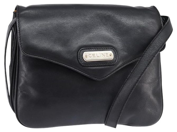 Céline Celine Vintage Leder Schwarz